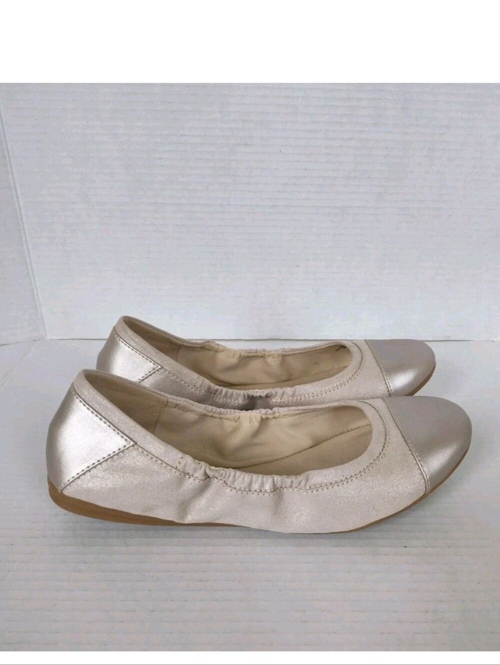 Easy Spirit Gessica Ballet Flats Champagne Size 11 Comfort Slip-On Shoes